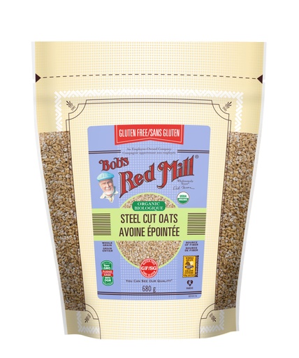 Gluten Free Organic Steel Cut Oats- Canadian- 680g