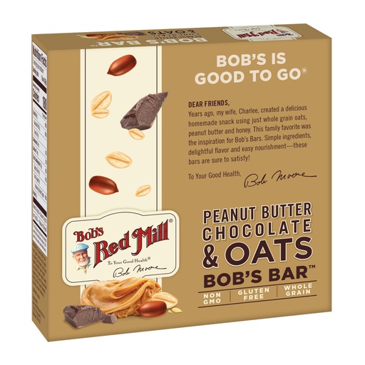 Peanut Butter Chocolate Bar - 5pk Back