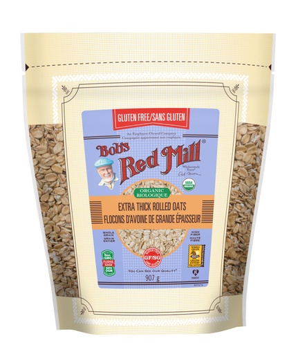 GF Organic Thick Rolled Oats- Canadian 907g front