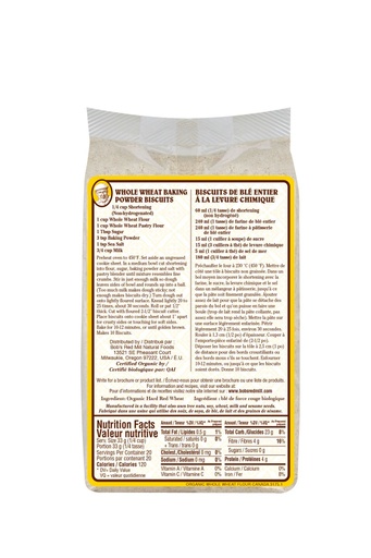 Og whole wheat flour - canadian - back