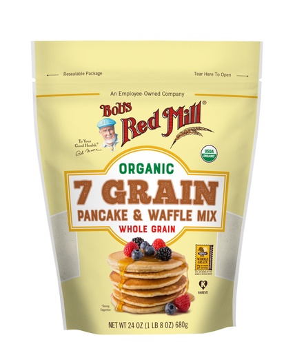 Organic 7 Grain Pancake Mix- front