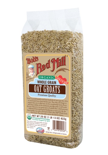 Organic Oats whole groats - side