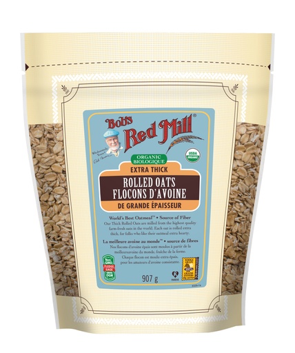 Organic Thick Rolled Oats- Canadian- 907g Front