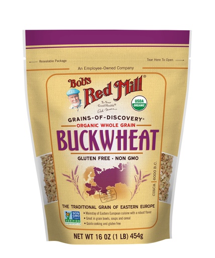 Organic Buckwheat Groats - front - 16 oz