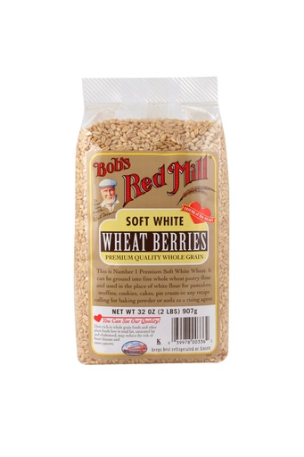 Wheat berries soft white - front