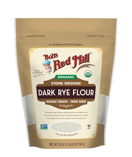 Organic Rye Flour Dark- front