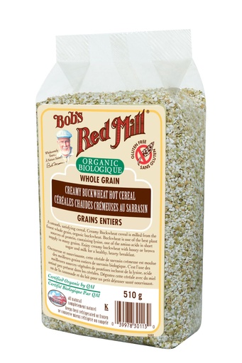 Og creamy buckwheat hot cereal - canadian - 510g - side