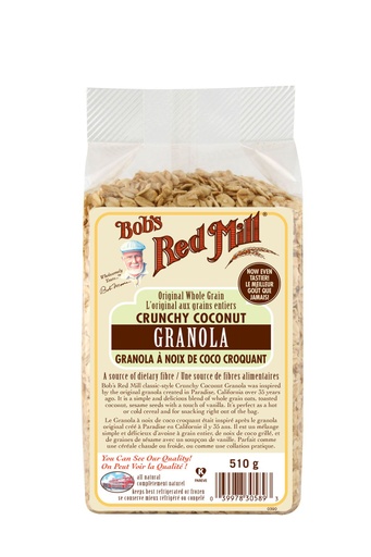 Crunchy coconut granola - canadian - 510g - front