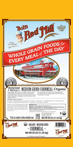 Og cornmeal medium grind - 25 lbs