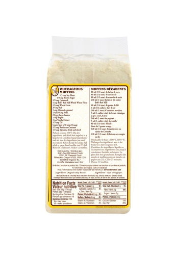 Og soy flour - 453g - canadian - back