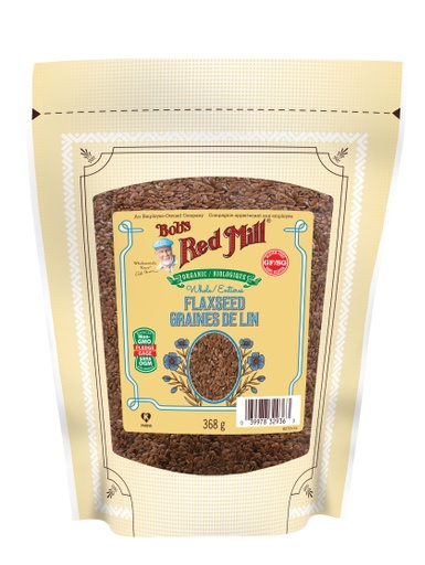 Organic Brown Flaxseed- Canadian 368g front