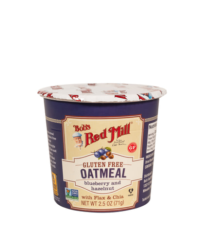 GF Oatmeal Cup Blueberry Hazelnut - Front