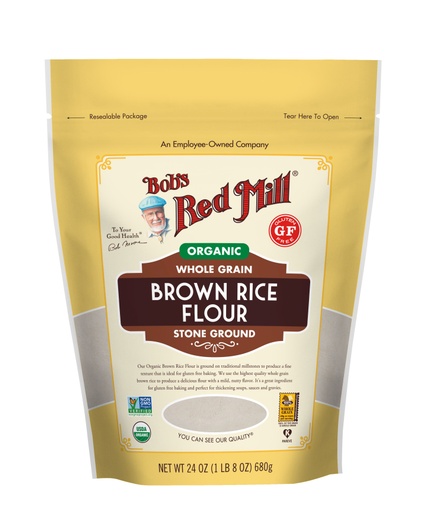 Organic Brown Rice Flour- front