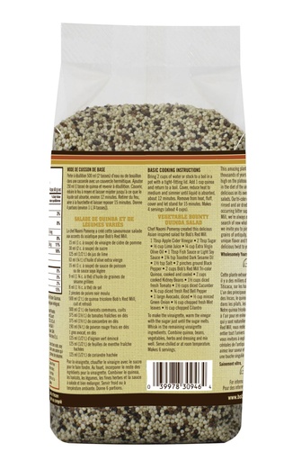 Og quinoa tri-color - 453g - canadian - back