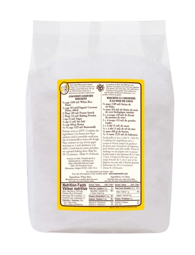 White Rice Flour - 360g - canadian - back