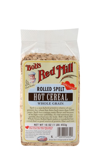 Spelt rolled flakes - front