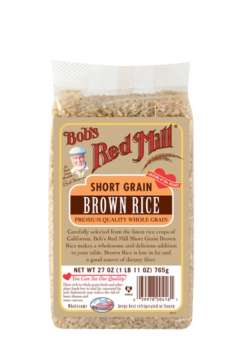 Rice short grain brown - front