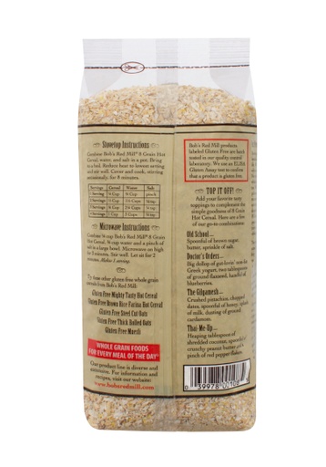 GF 8 Grain cereal - back