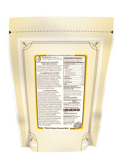 OG Golden Flaxseed Meal- MX 453g back