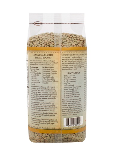 Beans lentils - back