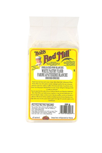 Unbleached white pastry flour - 680g - canadian - front