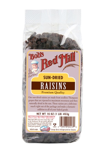Raisins unsulph natural - front
