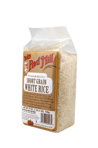 Rice short grain white - side