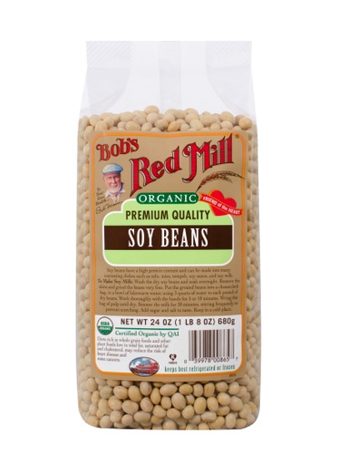 Organic Soy beans - front