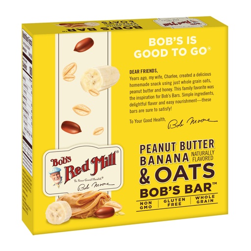 Peanut Butter Banana Bar - 5pk Back