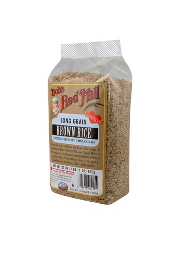 Rice long grain brown - side