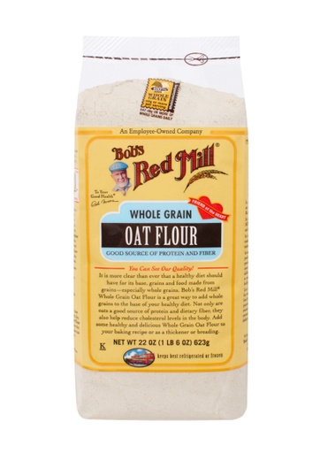 Oat flour whole grain - front