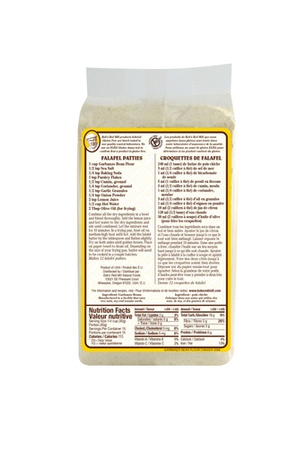 GF Garbanzo bean flour - canadian - 453g - back