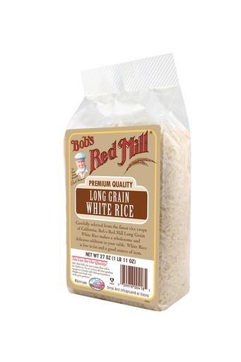 Rice long grain white - side