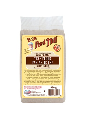 Gf teff flour - canadian - 680g - front