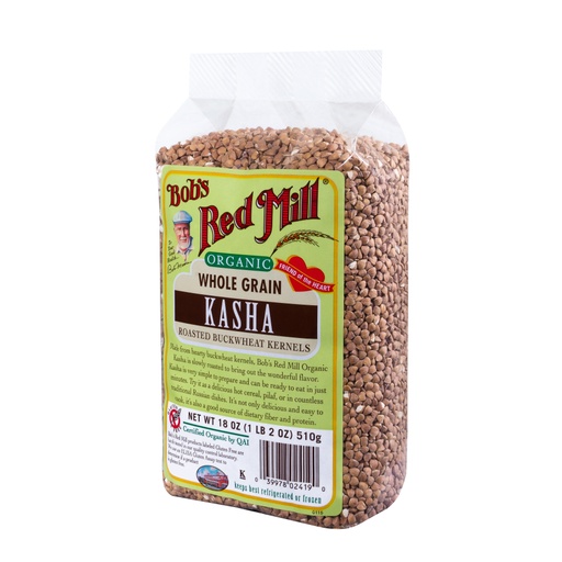 Organic Buckwheat toasted kasha - side