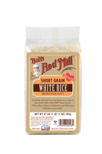 Rice short grain white - front