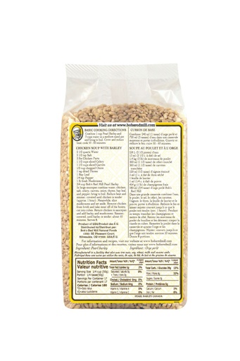 Pearl barley - 850g - canadian - back - high res