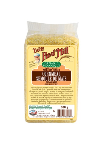 Og cornmeal medium grind - canadian - 680g - front