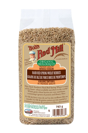 Og hard red wheat berries - canadian - 793g - front