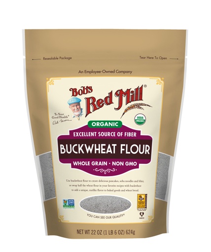 Organic Buckwheat Flour- front