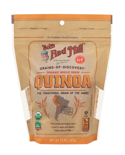 Organic Quinoa- front 13 oz