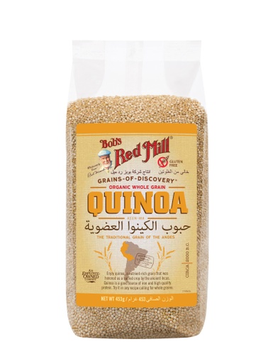 Organic White quinoa grain - AU - front