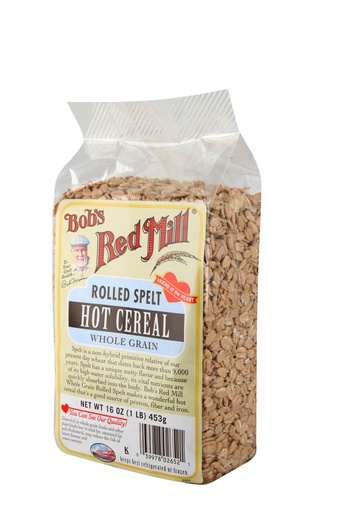 Spelt rolled flakes - side
