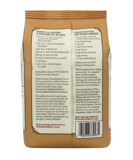 OG Whole wheat pastry flour - 1.36kg - canadian - back