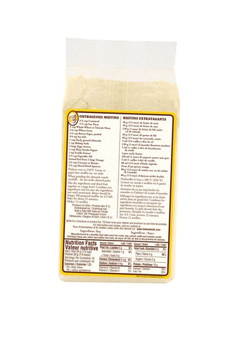 Soy flour - canadian - 453g - back