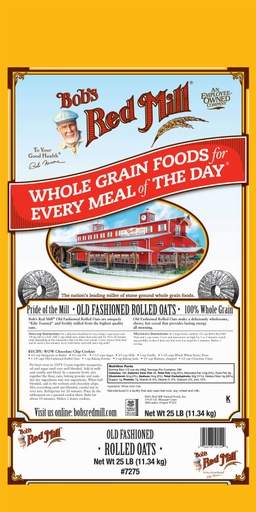 Old Fashioned Rolled Oats - 25 lbs