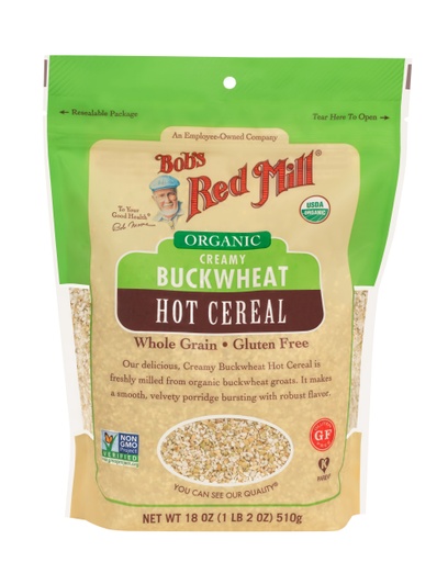 Gluten Free Organic Creamy Buckwheat Hot Cereal- front