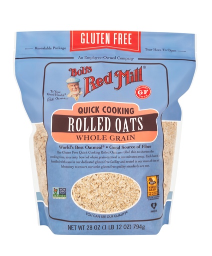 Gluten Free Quick Cooking Rolled Oats- front