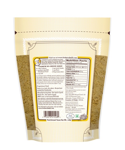 Nutritional Yeast- India- back