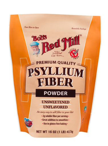 Psyllium fiber powder - front